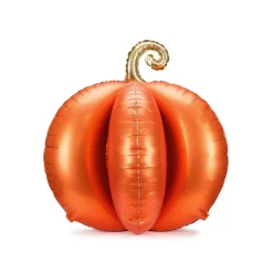 Stående 3D Folieballong - Orange pumpa 90 cm