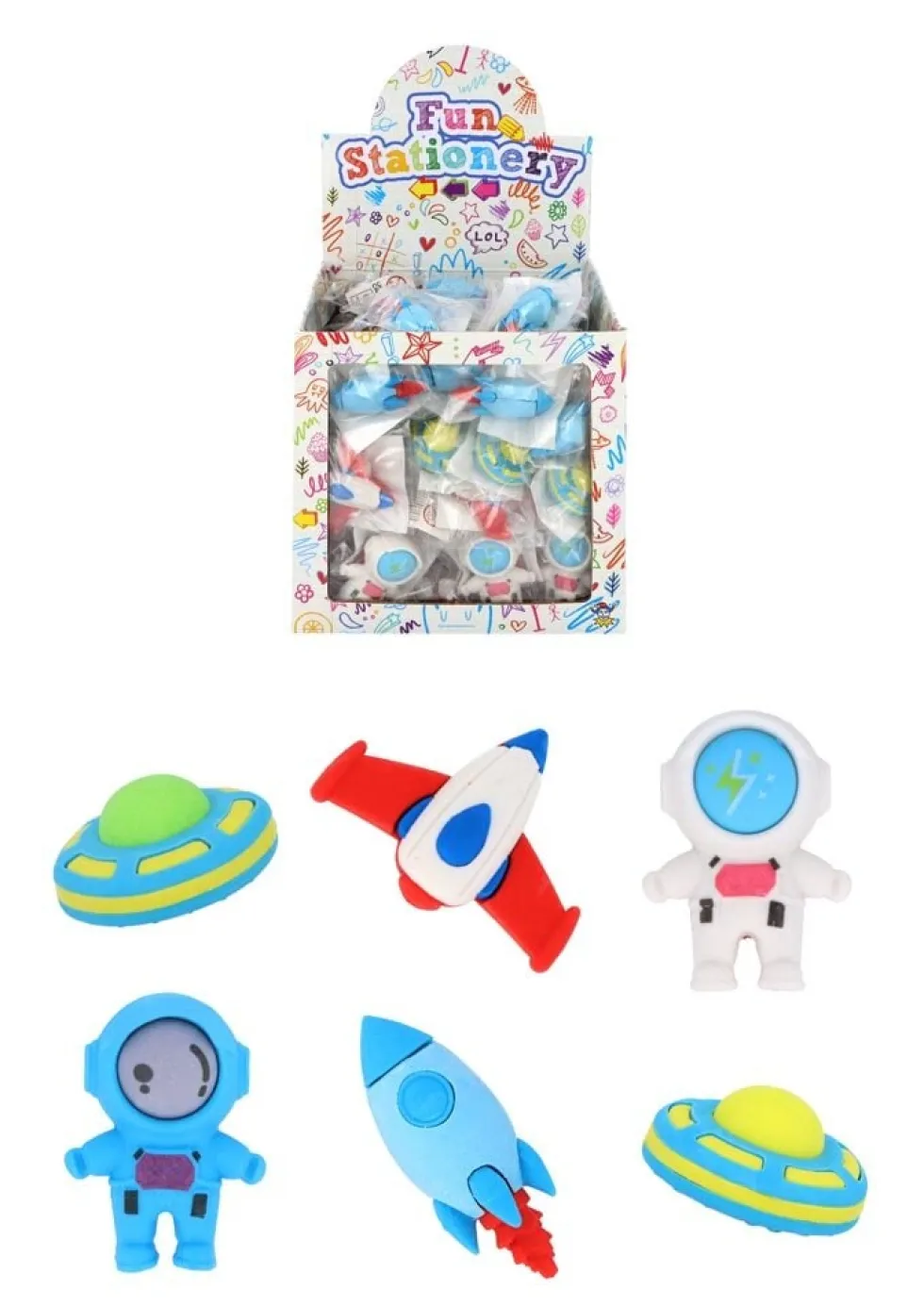 Suddgummi Rymdtema 4,5 cm