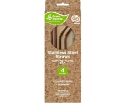 Sugrör i stål - Roséguld 4-pack