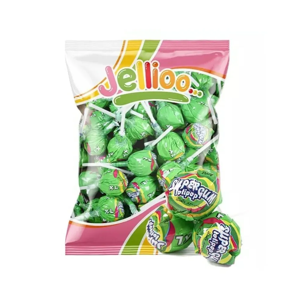 Super Gum Lollipop Green Apple 53-pack