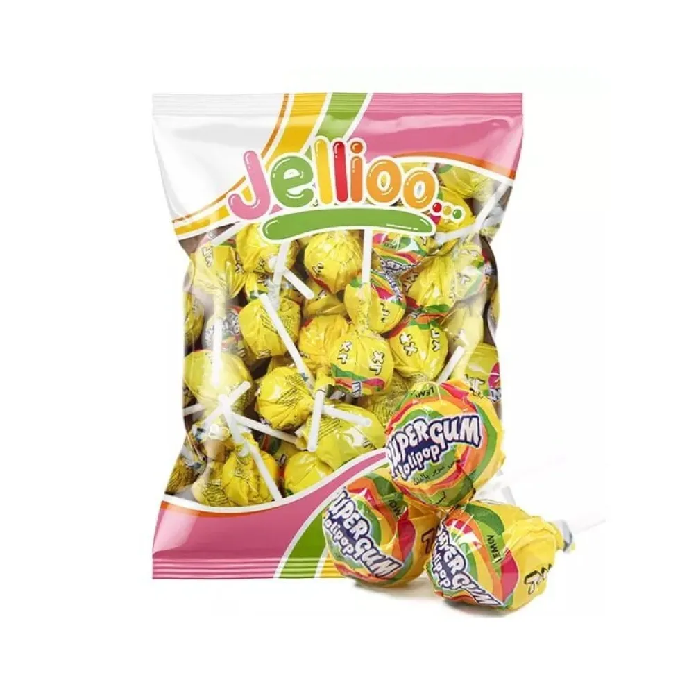 Super Gum Lollipop Lemon 53-pack