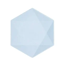 Tallrikar Decor Premium Hexagon 21 cm Blå 6-pack