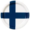 Tallrikar Finska Flaggan 8-pack
