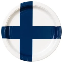 Tallrikar Finska Flaggan 8-pack
