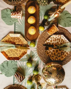 Tallrikar med Safarimönster 6-pack