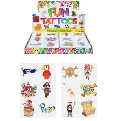 Tatueringar med piratmotiv 6-pack