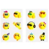 Tatueringar med roliga Smileys 6-pack
