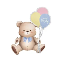 Teddybjörn Sittande Folieballong 76 cm