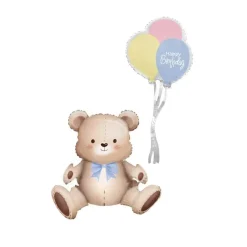 Teddybjörn Sittande Folieballong 76 cm
