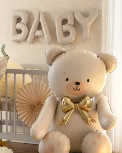 Teddybjörn Sittande Folieballong 84 cm