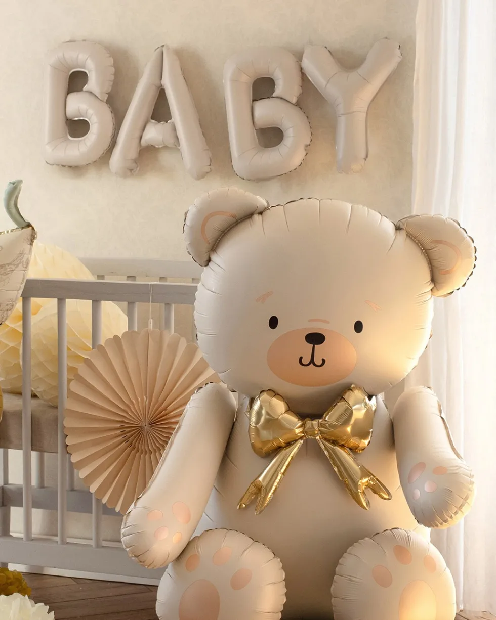 Teddybjörn Sittande Folieballong 84 cm