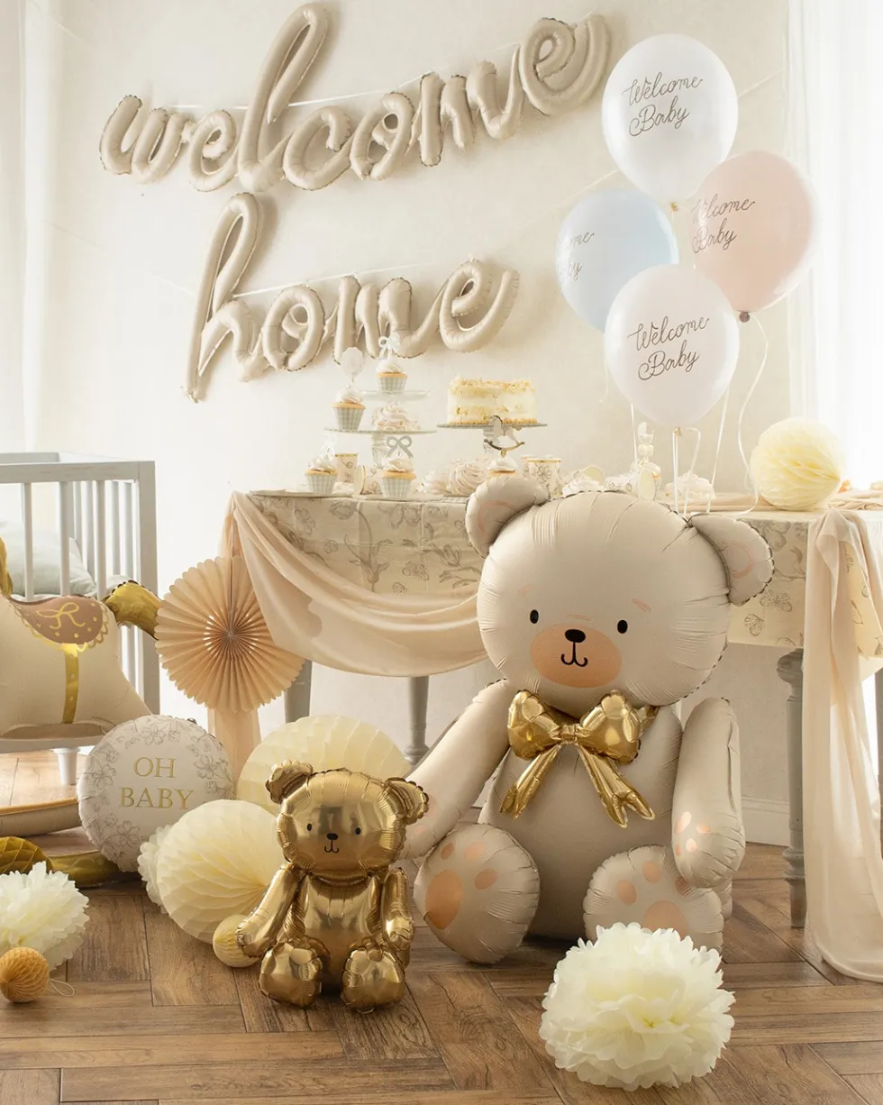 Teddybjörn Sittande Folieballong 84 cm