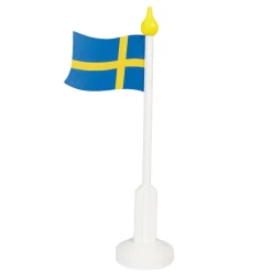 Träflagga Sverige 37 cm