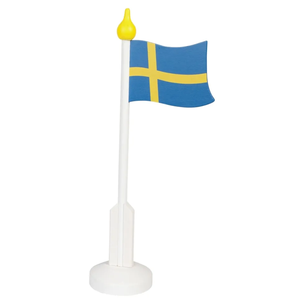 Träflagga Sverige 37 cm