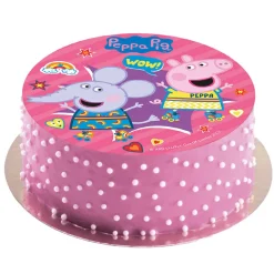 Tårtbild Peppa Pig - Sockerpasta 20 cm
