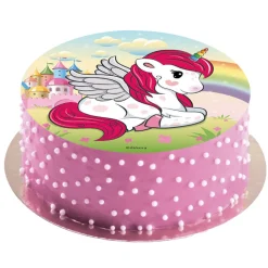 Tårtbild Unicorn - Oblat 20 cm (C)