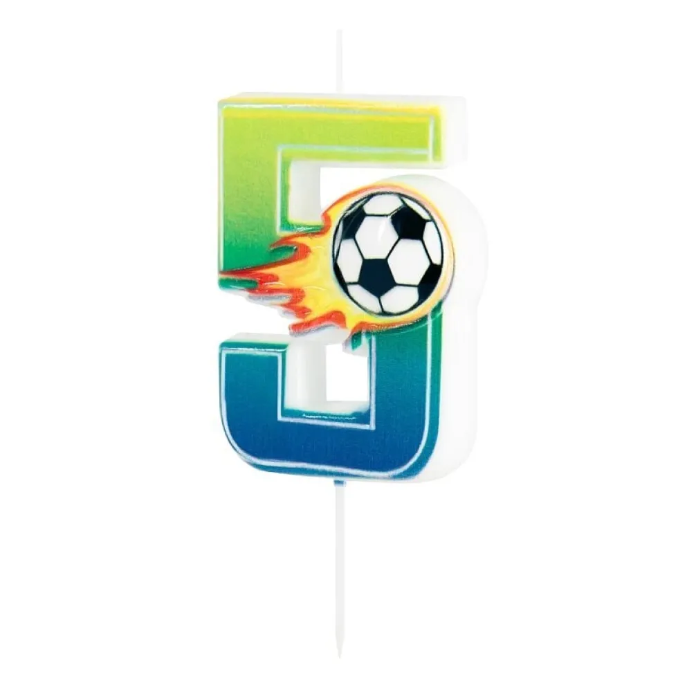 Tårtljus Fotboll 5 år