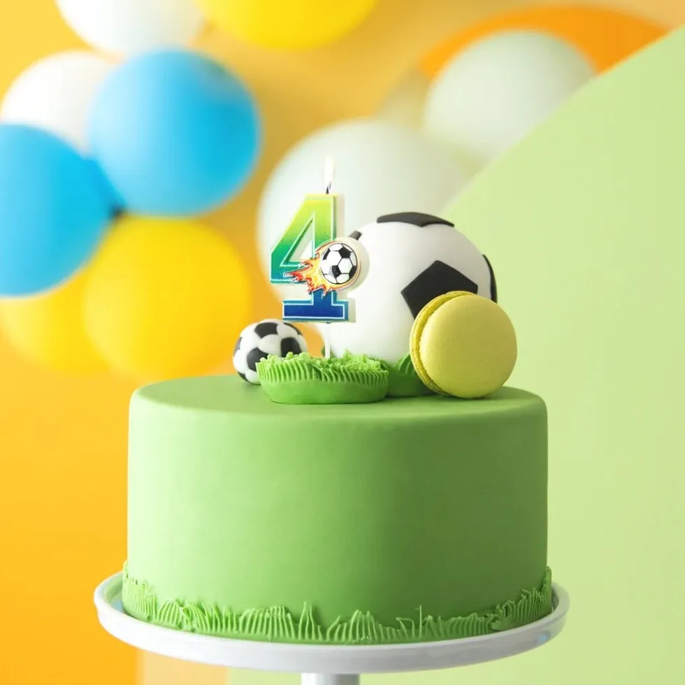 Tårtljus Fotboll 4 år