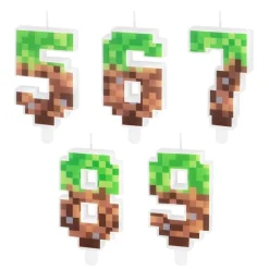 Tårtljus Pixel 5-9 år
