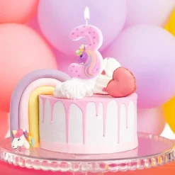 Tårtljus Unicorn 1-6 år