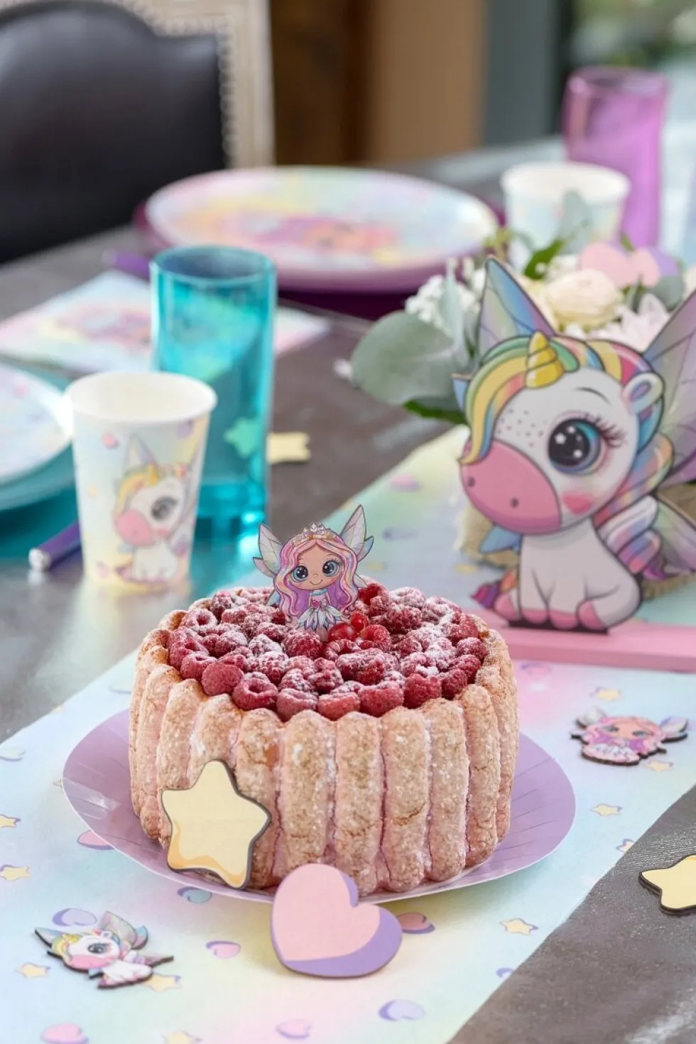 Unicorn Fairy - Lyxig konfetti i trä