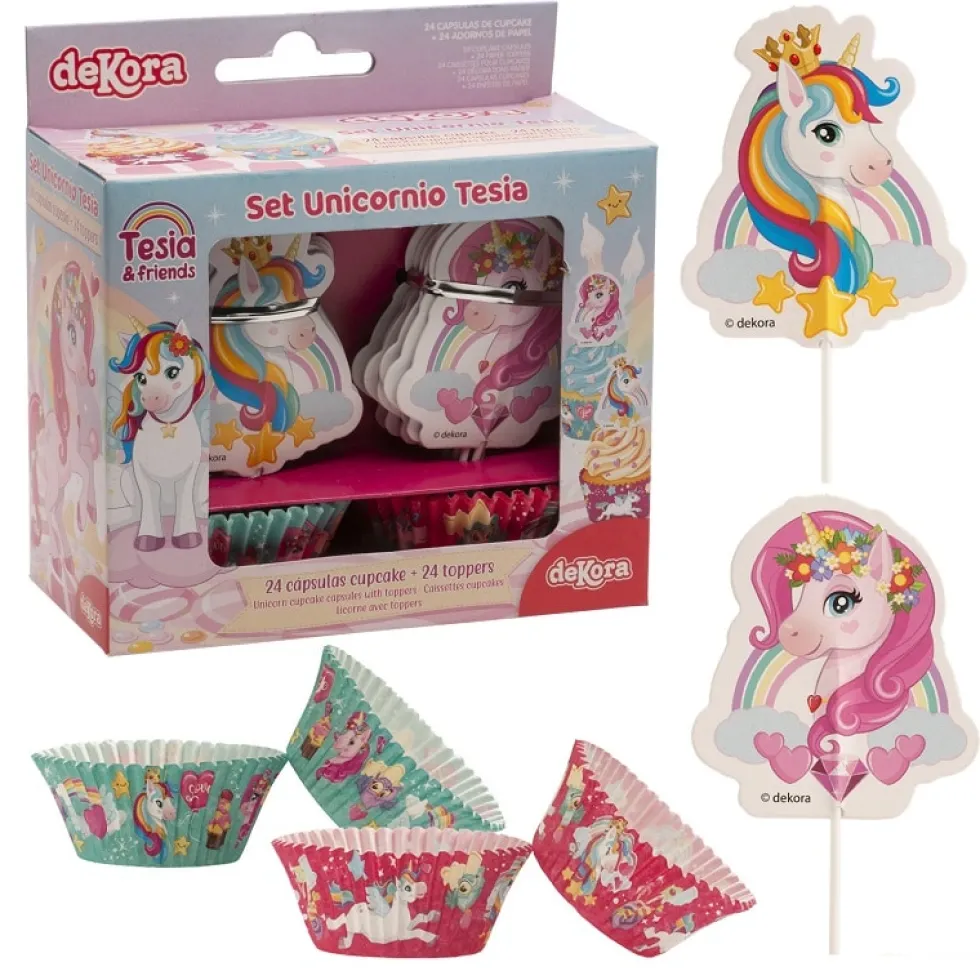 Unicorn - Muffinskit 48 delar