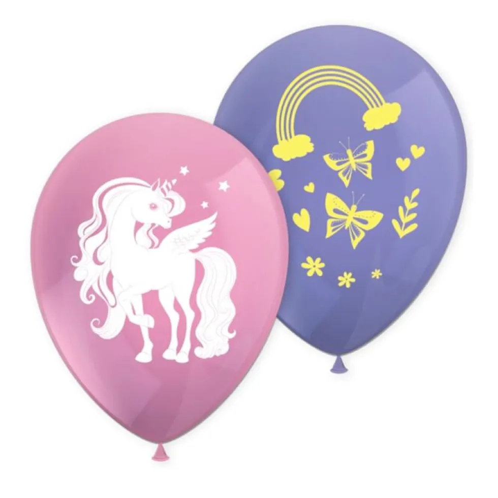 Unicorn Rainbow - Ballonger 8-pack