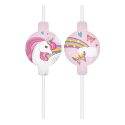 Unicorn Rainbow - Pappsugrör 4-pack