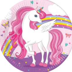 Unicorn Rainbow - Tallrikar 8-pack