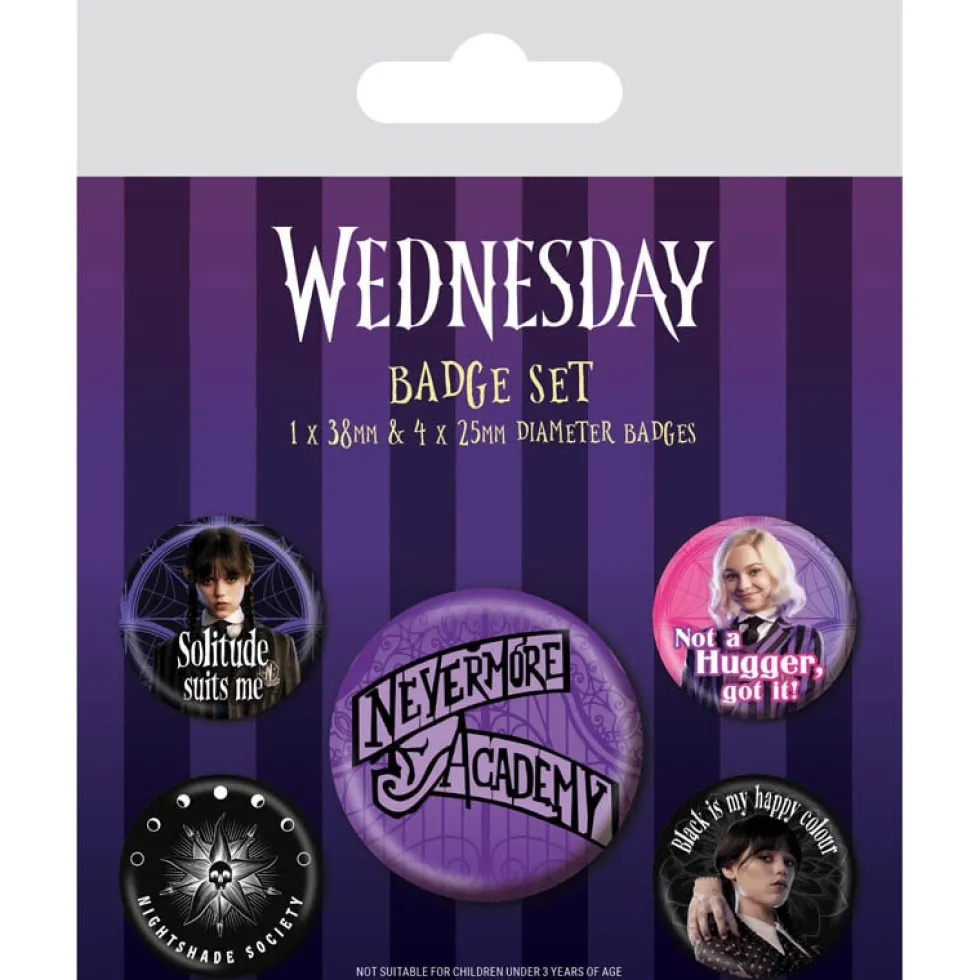 Wednesday - Knappar 5-pack