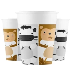 Zoo Animals - Pappmuggar 8-pack